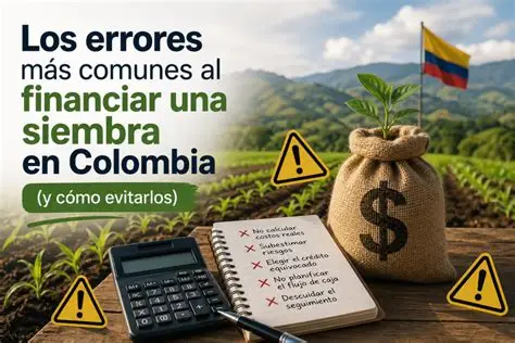 Los errores más comunes al financiar una siembra en Colombia (y cómo evitarlos)