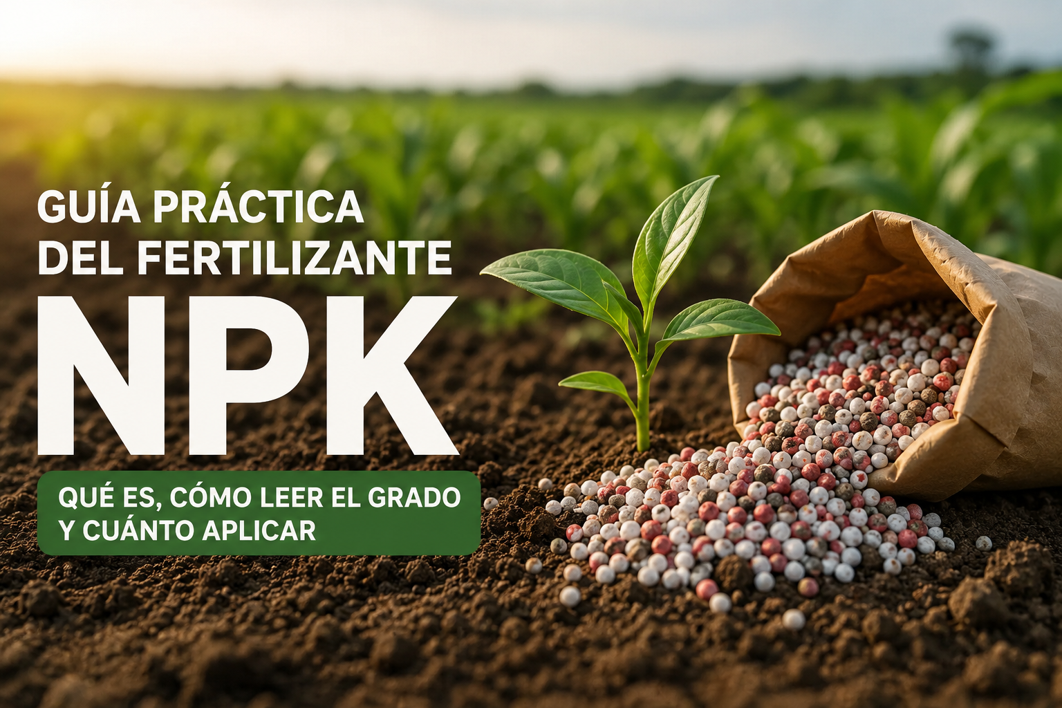 Fertilizante NPK: qué significa y cómo usarlo