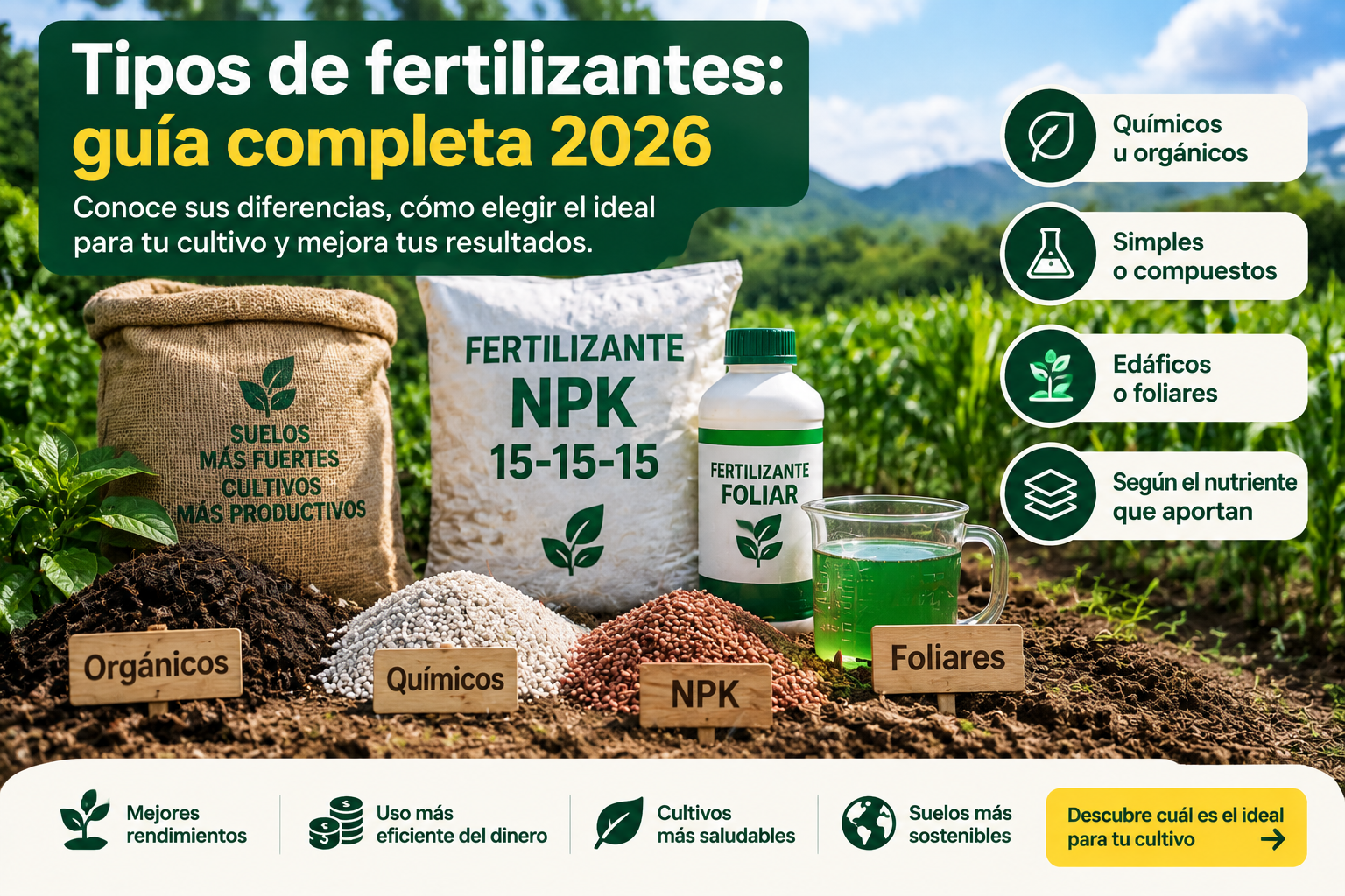 tipos de fertilizantes
